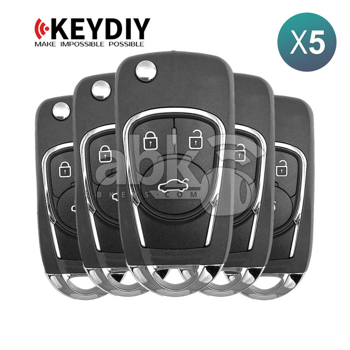KeyDiy KD Universal Remote NB Series GM Type With 3Buttons NB22-3 5Pcs Bundle
