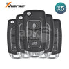 Xhorse VVDI Key Tool Hyundai Style Wired Flip Remote 3Buttons XKHY05EN 5Pcs Bundle - ABK - 1015
