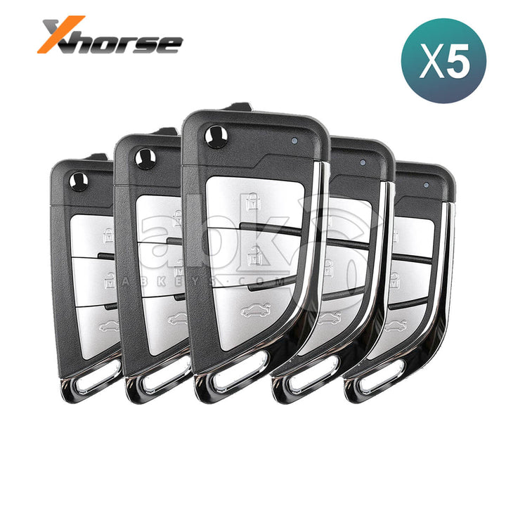 Xhorse VVDI Key Tool Bmw Style Wired Remote 3Buttons XKKF21EN 5Pcs Bundle - ABK-1015-XKKF21EN-OFF5