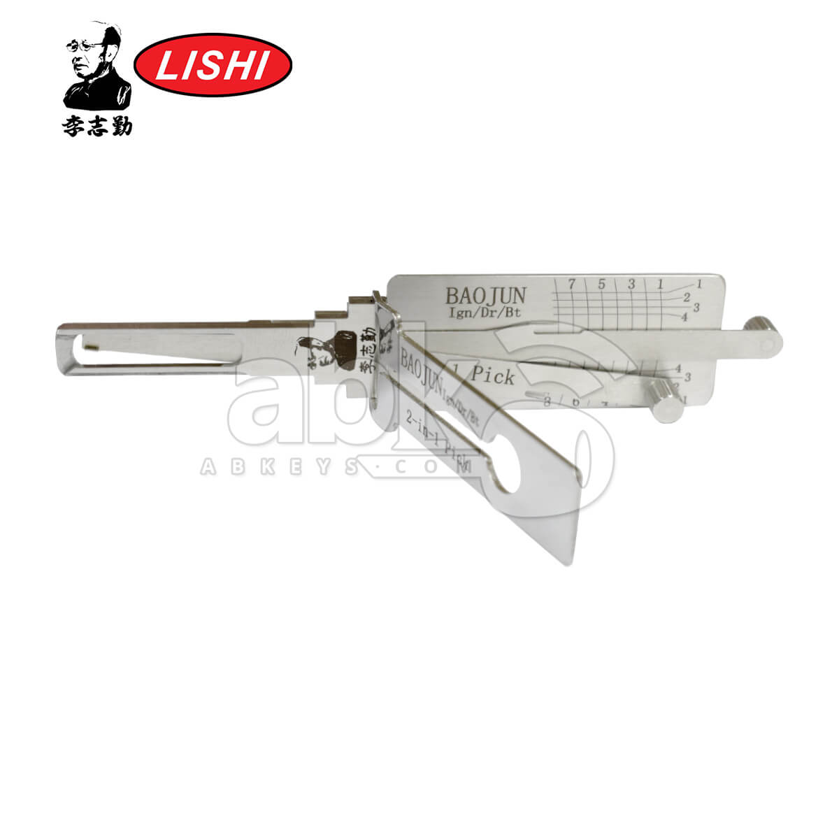 Original Lishi Baojun 3 in 1 Pick & Decoder for Baojun Lishi Tool   ABK 1018   ABKEYS