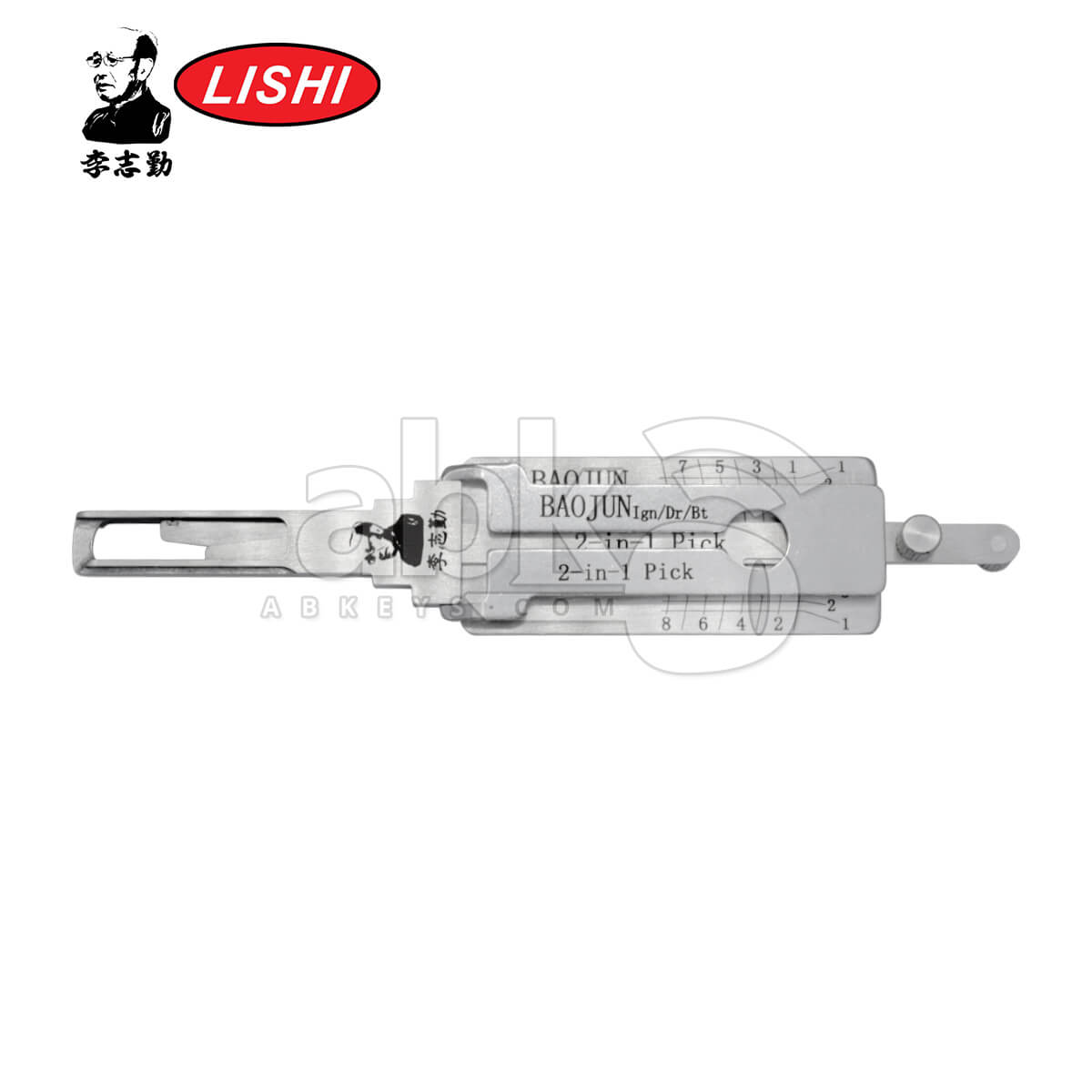 Original Lishi Baojun 3 in 1 Pick & Decoder for Tool   ABK 1018 ABKEYS