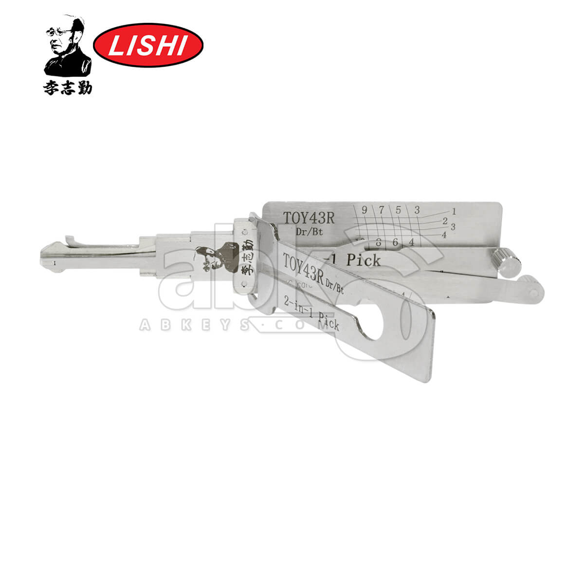 Original Lishi TOY43R 2 in 1 Pick & Decoder for Chevrolet Lishi Tool Anti Glare   ABK 1049