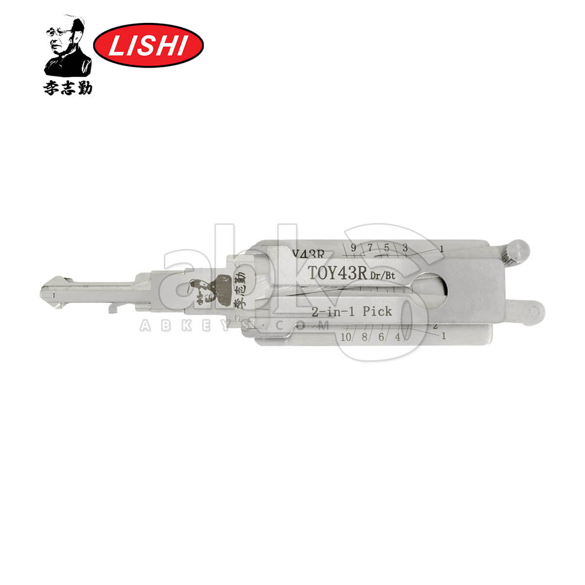 Original Lishi TOY43R 2 in 1 Pick & Decoder for Chevrolet Lishi Tool Anti Glare   ABK 1049