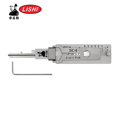 Original Lishi SC4-AG 2-in-1 Pick & Decoder for Schlage Residential Lishi Tool Anti Glare