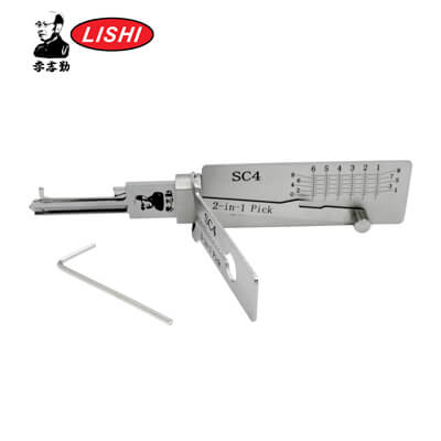 Original Lishi SC4-AG 2-in-1 Pick & Decoder for Schlage Residential Lishi Tool Anti Glare