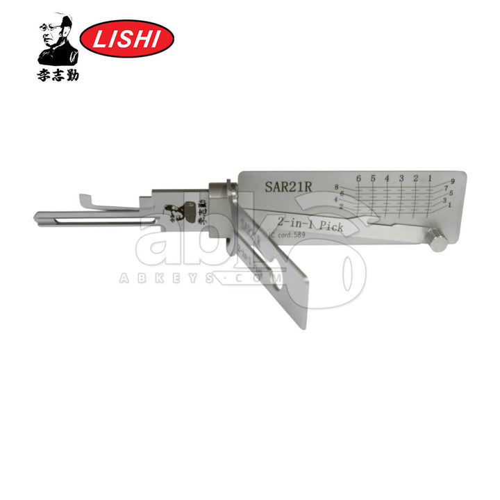 Original Lishi SAR21R/LA-AG 2-in-1 Pick & Decoder for Sargent Residential Lishi Tool Anti Glare