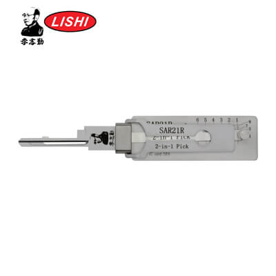 Outil Lishi Original SAR21R/LA-AG 2-en-1 Crochetage et Décodeur pour Serrures Sargent Residential Lishi Anti Reflet