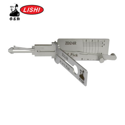 Оригинал Lishi ZD24R-AG Отмычка и Декодер 2 в 1 для Yamaha Honda Piaggio Aprilia Мотоцикл Инструмент Lishi Антибликовый