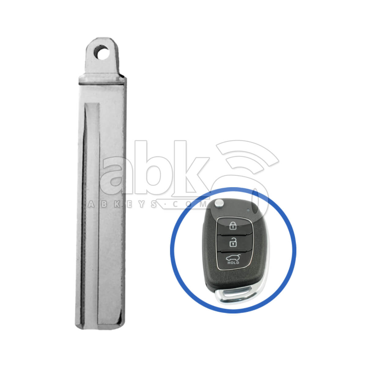 Hyundai 2014+ Flip Remote Key Blade HYN17   ABK 1103   ABKEYS