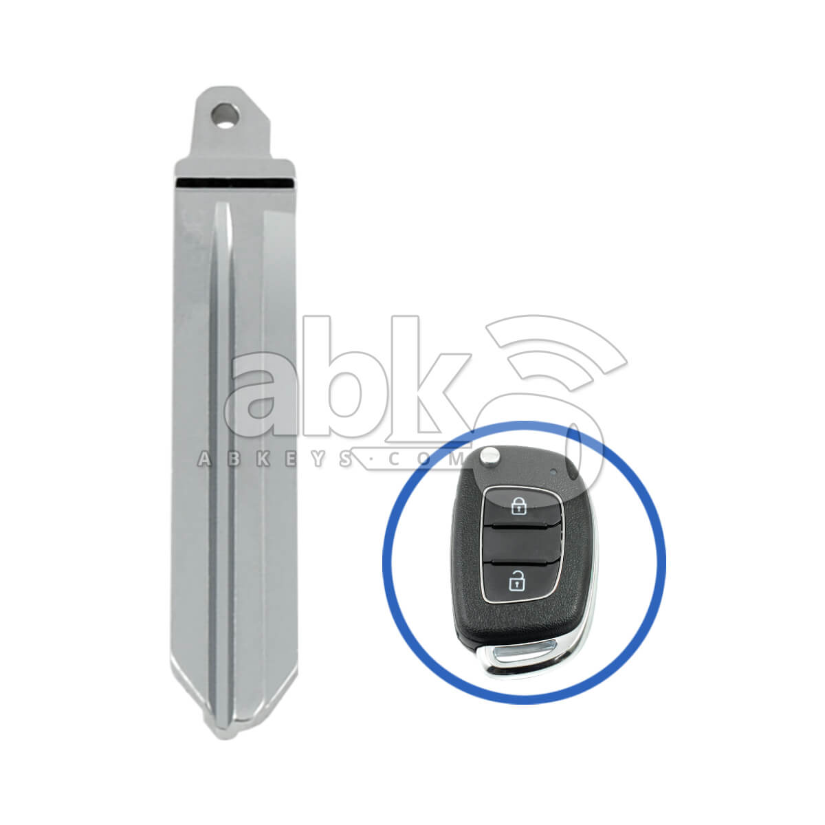 Hyundai H1 2015+ Flip Remote Key Blade 81996-4H000 HYN14 - ABK-1118 - ABKEYS.COM