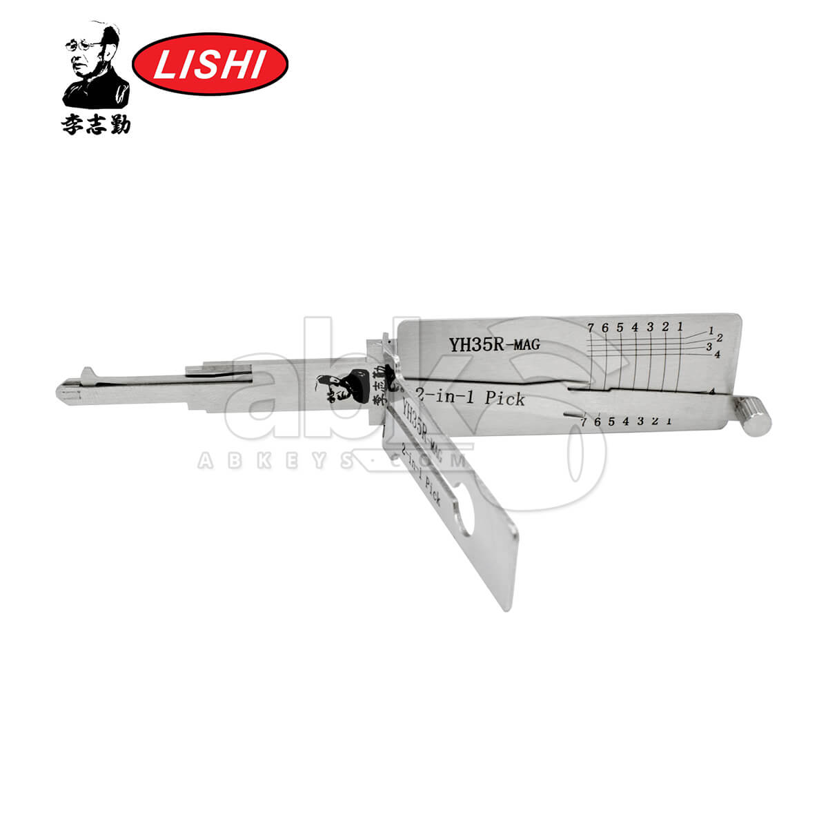 Original Lishi YH35R Extended Length 2 in 1 Pick & Decoder for Yamaha Lishi Tool With Magetic Gate