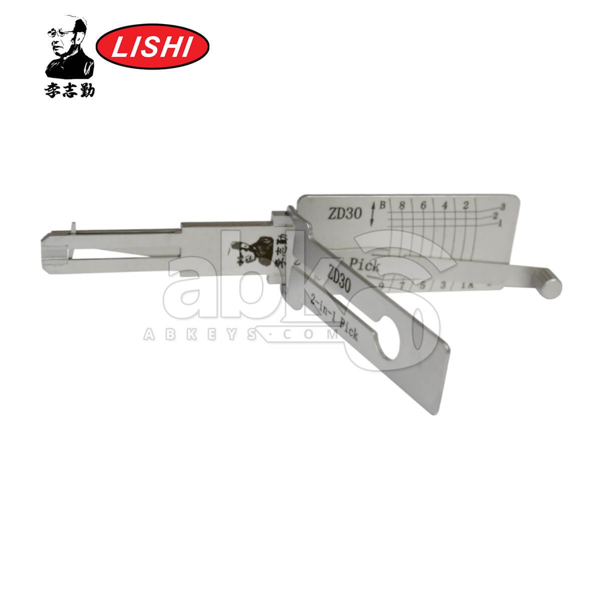 Original Lishi ZD30 AG 2 in 1 Pick & Decoder for Aprilia Ducati Zadi Motorcycle Lishi Tool Anti
