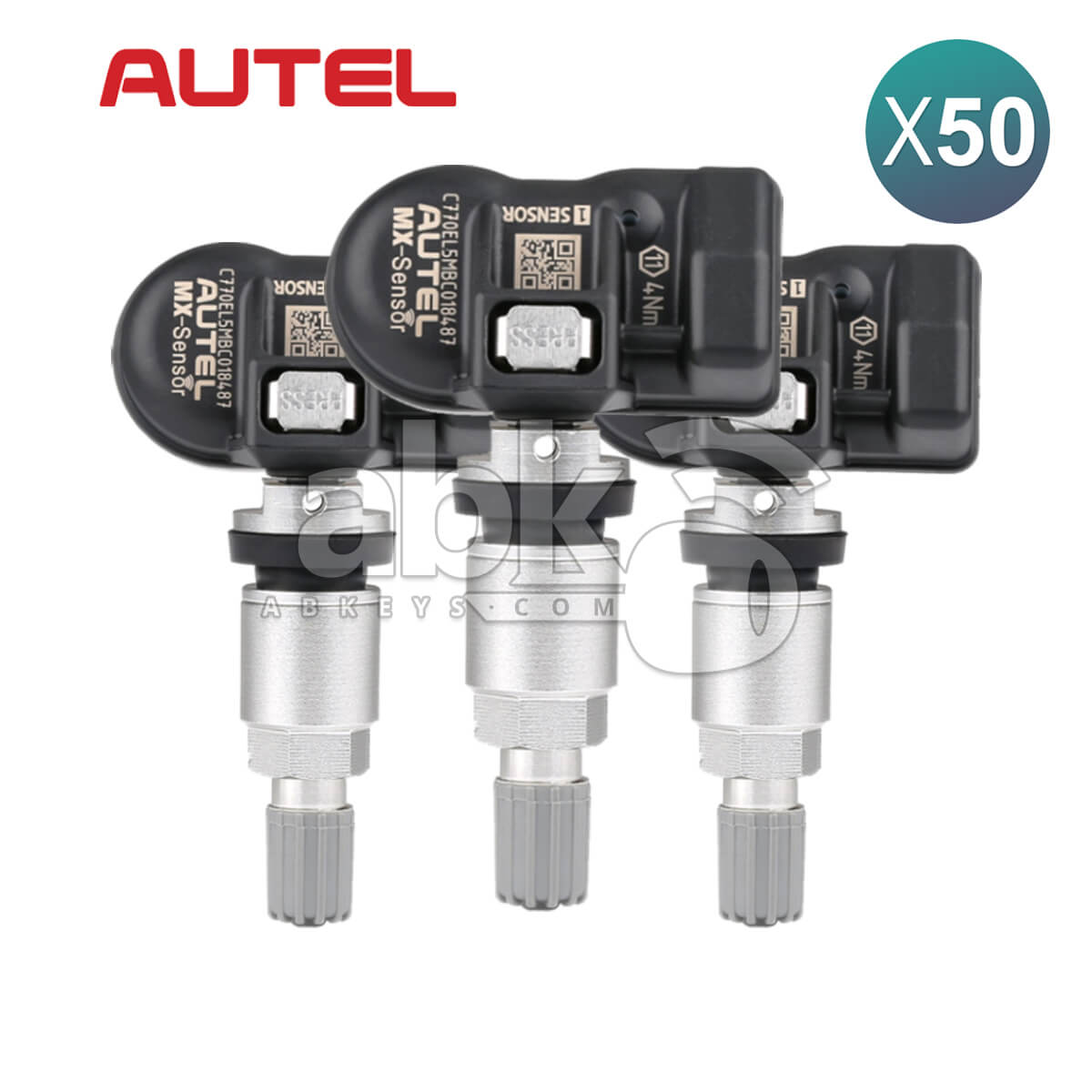 Autel MX Sensor Programmable TPMS Sensor 2 In 1 315MHz 433MHz Metal Tire Pressure Sensor 50Pcs