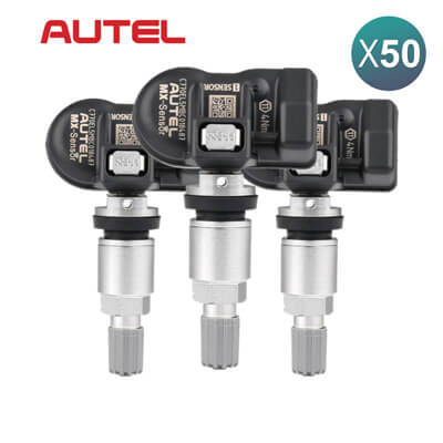 Sensor TPMS Programable Autel MX-Sensor 2 en 1 315MHz-433MHz Sensor de Presión de Neumáticos Metal 50 Uds Lote