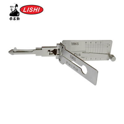 Оригинальный Инструмент Lishi YH65 2-в-1 Отмычка и Декодер для Мотоцикла Yamaha 2015+