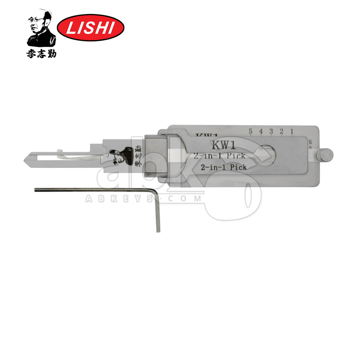 Original Lishi KW1 AG 5Pins 2 in 1 Pick & Decoder for Kwikset Residential Lishi Tool Anti Glare