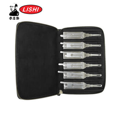 Original Lishi Premium Quality Leather Tool Bag For 6 Tools - ABK-1230 ABKEYS.COM