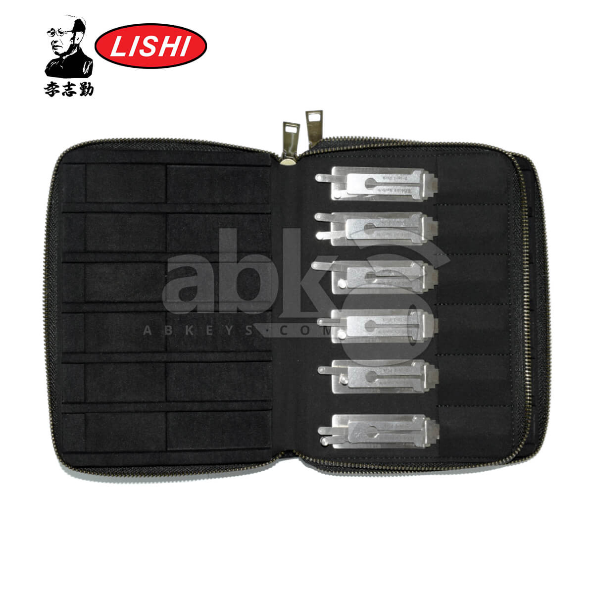Original Lishi Premium Quality Leather Tool Bag For 24 Tools   ABK 1231 ABKEYS