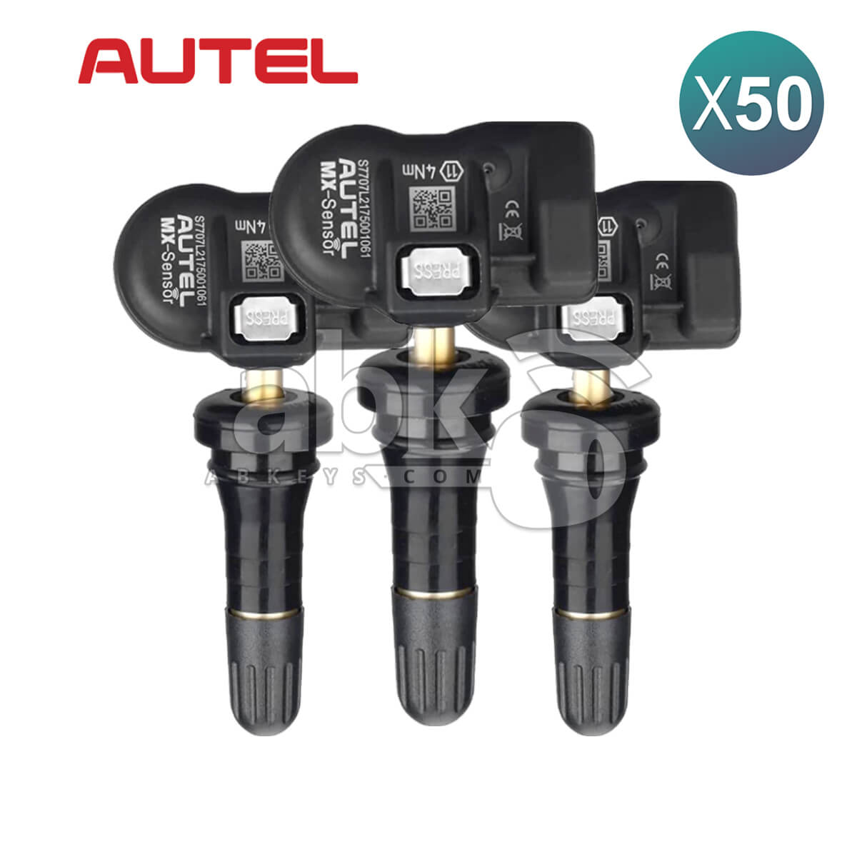 Autel MX Sensor Programmable TPMS Sensor 2 In 1 315MHz 433MHz Rubber Tire Pressure Sensor 50Pcs