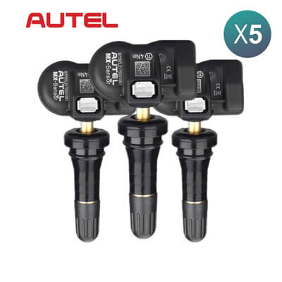 Sensor TPMS Programable Autel MX-Sensor 2 en 1 315MHz-433MHz Sensor de Presión de Neumáticos Goma 5 Uds Lote