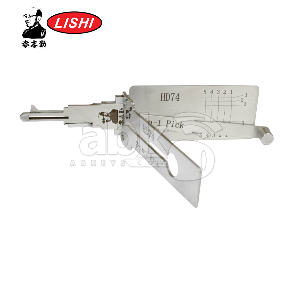 Original Lishi HD74 HON31 2-in-1 Pick & Decoder for Honda Motorcycle Lishi Tool - ABK-1258