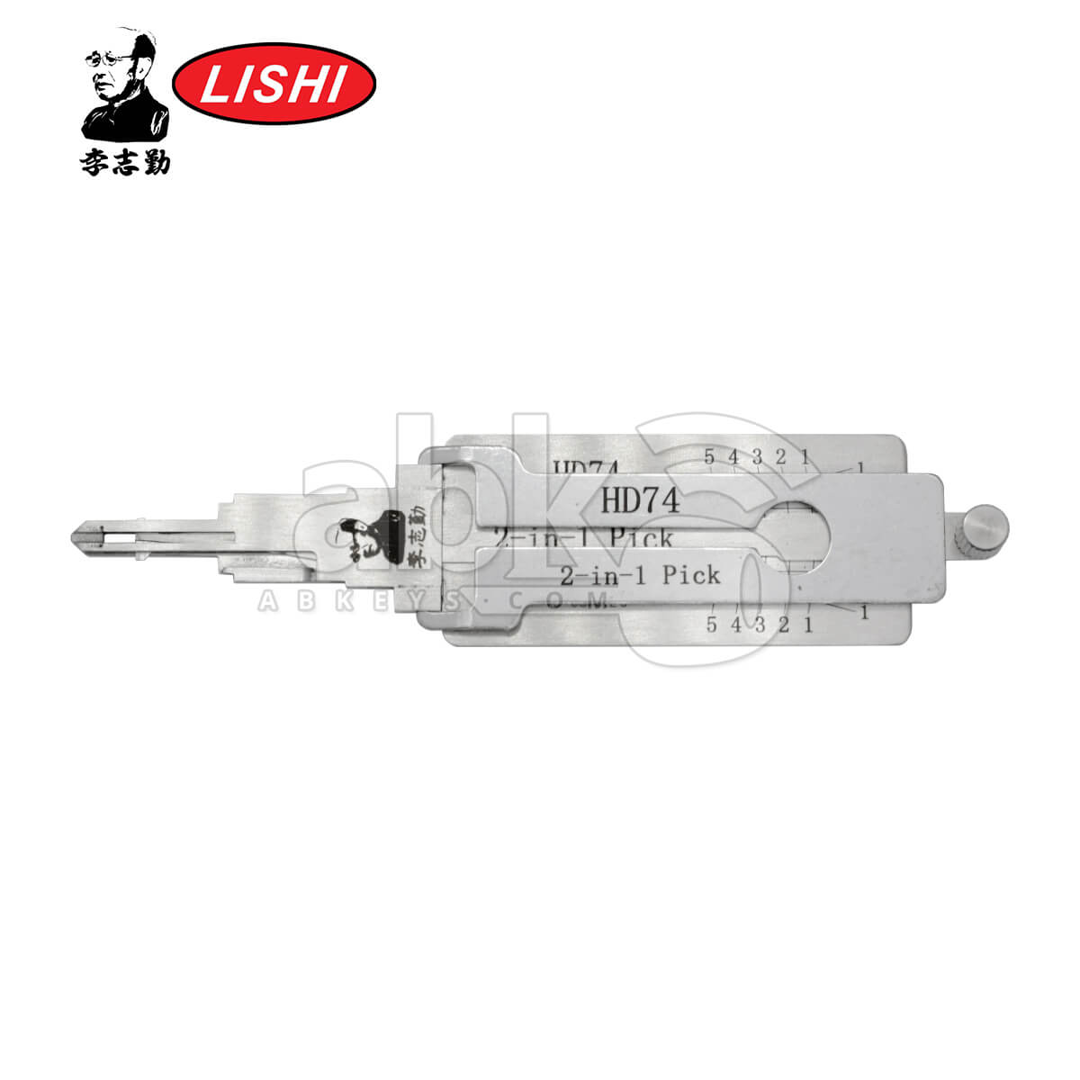 Original Lishi HD74 HON31 2-in-1 Pick & Decoder for Honda Motorcycle Tool - ABK-1258 ABKEYS.COM