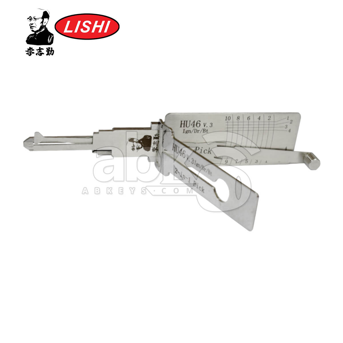 Original Lishi HU46 3-in-1 Pick & Decoder for Opel Lishi Tool - ABK-1290 - ABKEYS.COM