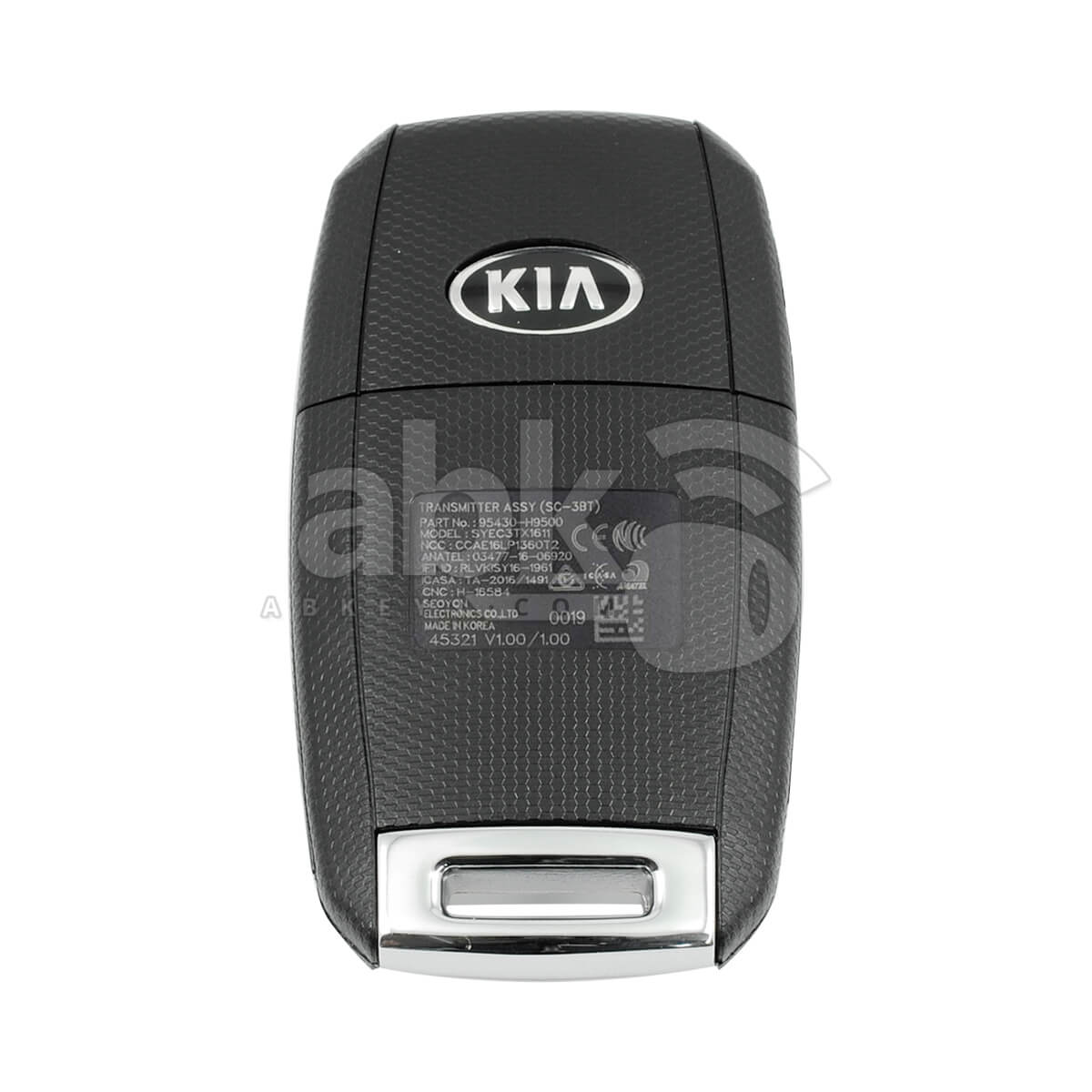 Genuine Kia Rio 2017-2020 Flip Remote 3Buttons 95430-H9500 433MHz SYEC3TX1611 - ABK-1322