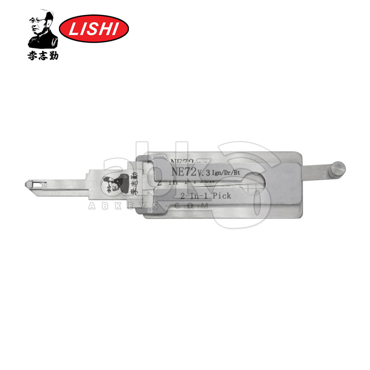 Original Lishi NE72 3 in 1 Pick & Decoder for Peugeot Tool   ABK 1328 ABKEYS