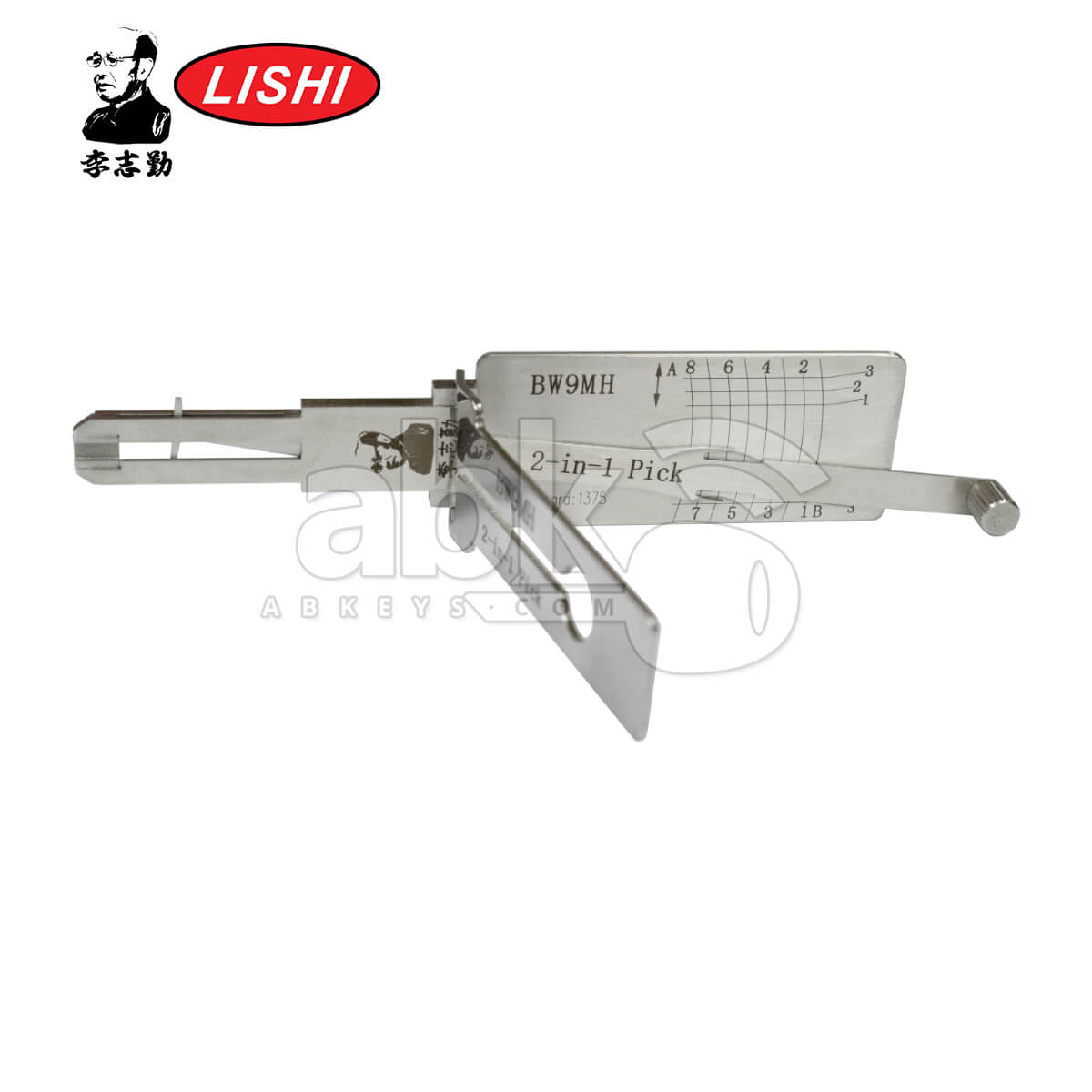 Original Lishi BW9MH 2 in 1 Pick & Decoder for BMW Motorcycle Lishi Tool   ABK 1353   ABKEYS