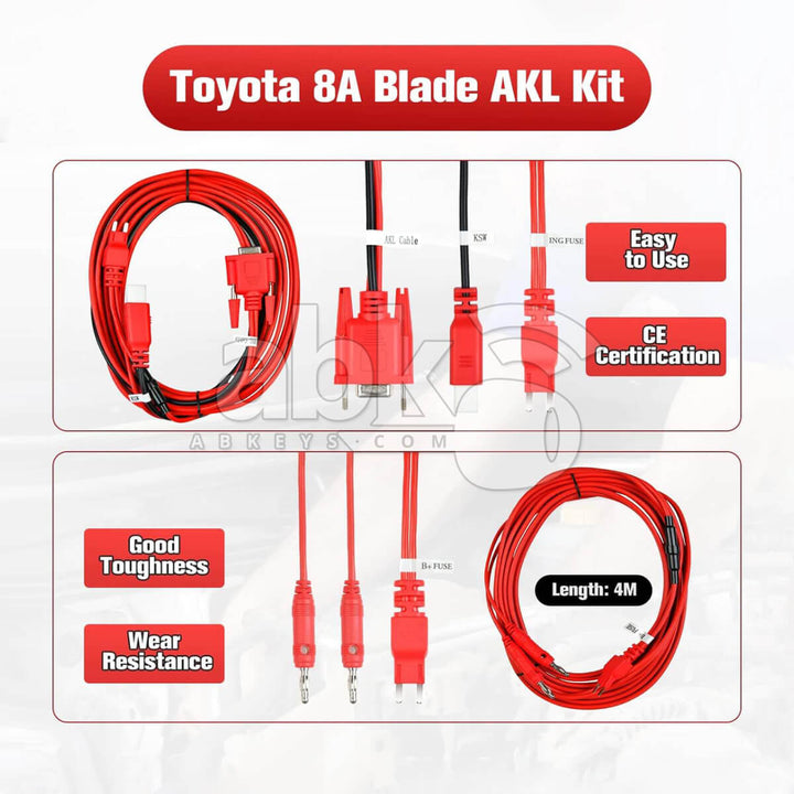 Autel Toyota 8A Cable For Toyota All Keys Lost AKL Kit - ABK-1388 - ABKEYS.COM