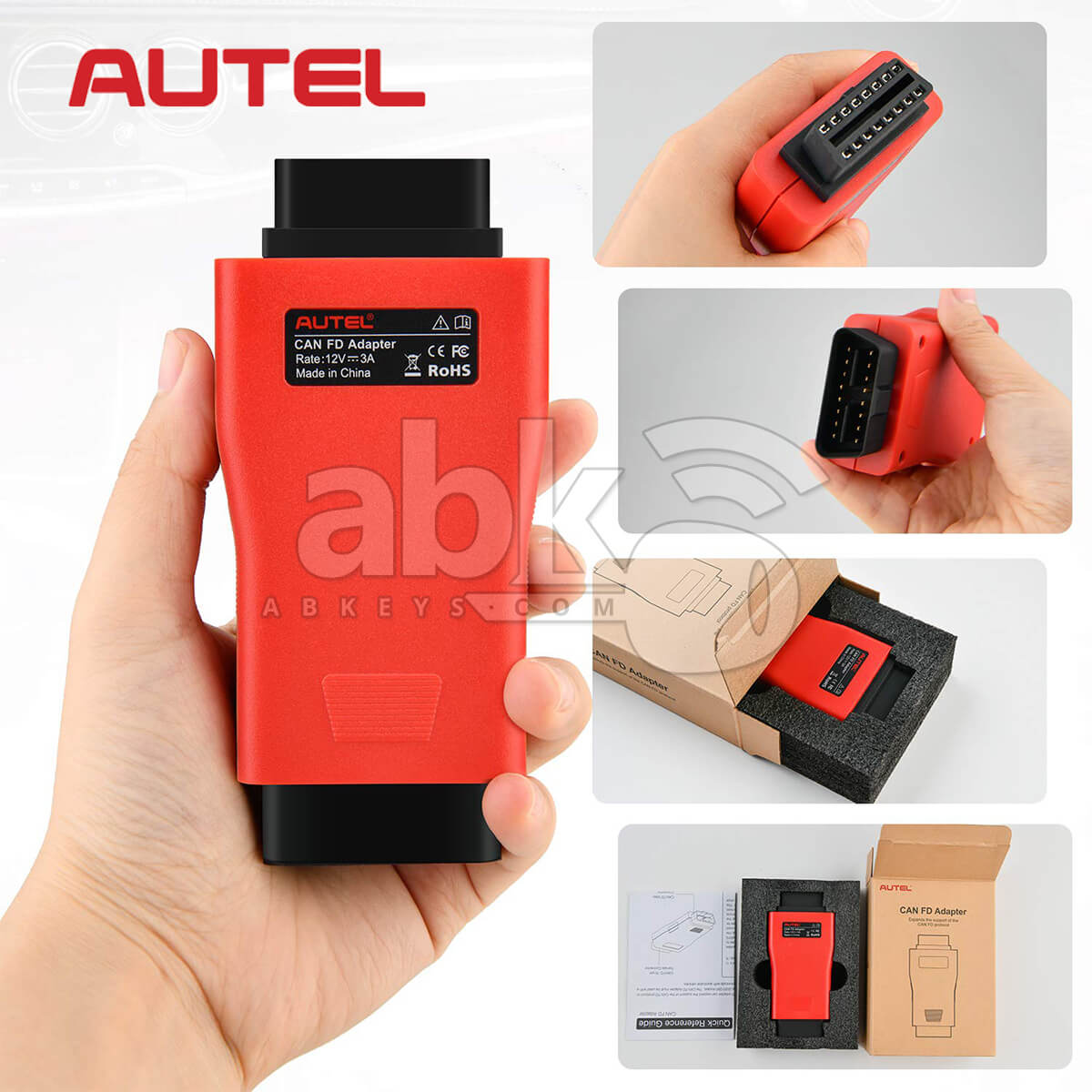 Autel CAN FD Adapter Compatible with Autel VCI Maxisys Tablets - ABK-1409 - ABKEYS.COM