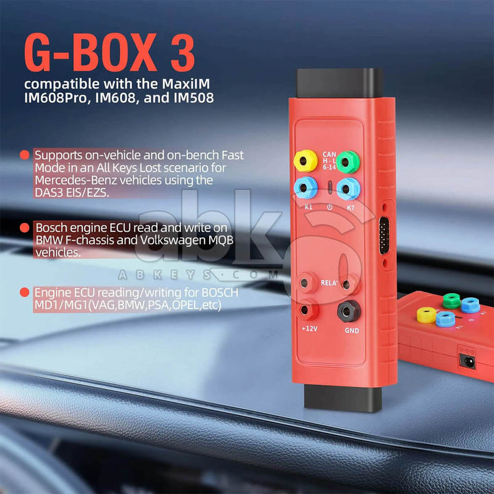Autel G-Box3 Key Programming Adapter for Mercedes Benz & BMW GBOX3 - ABK-1424 - ABKEYS.COM