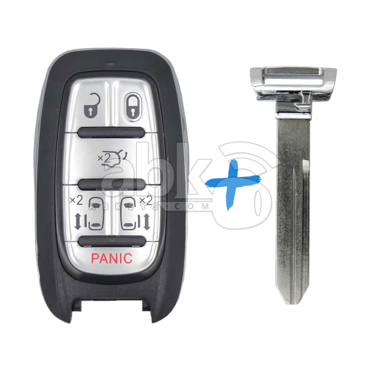 Chrysler Pacifica 2017+ Smart Key 6Buttons 68241532AC 433MHz M3N 97395900   ABK 1439   ABKEYS