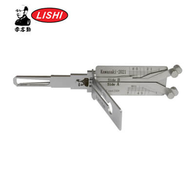 Original Lishi Kawasaki 2021+ Motorcycle 3-in-1 Pick & Decoder Lishi Tool Anti Glare