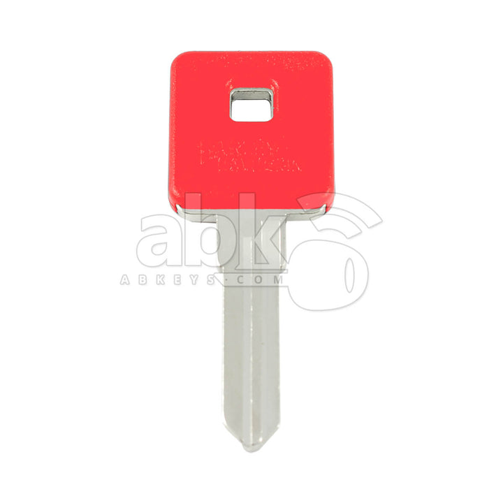 Harley Davidson Motorcycle Chip Less Key HYD15 Red - ABK-146 - ABKEYS.COM