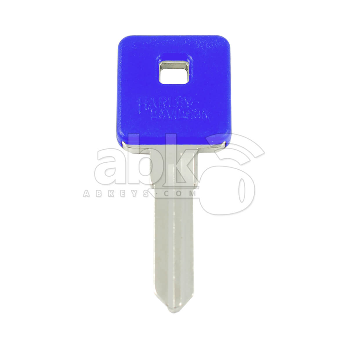 Harley Davidson Motorcycle Chip Less Key HYD15 Blue   ABK 147   ABKEYS