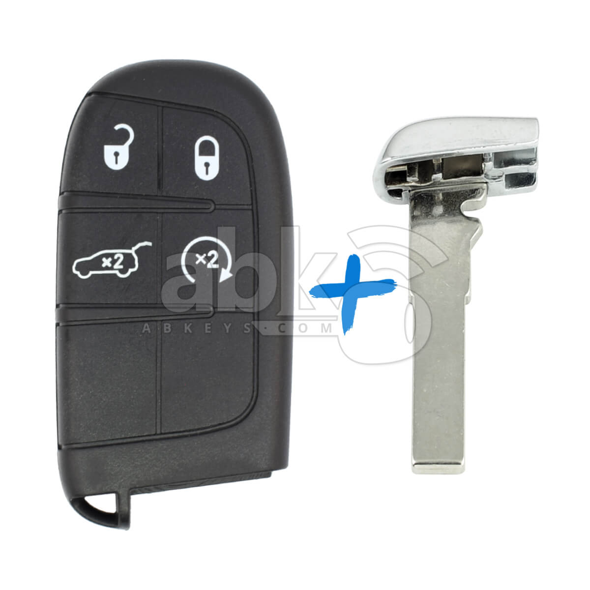 Jeep Compass 2017+ Smart Key 4Buttons 68250352AB 433MHz M3N 40821302   ABK 1488   ABKEYS