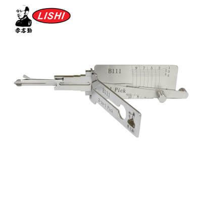 Оригинальная Отмычка и Декодер Lishi B111 2 в 1 для Инструмента Lishi GM