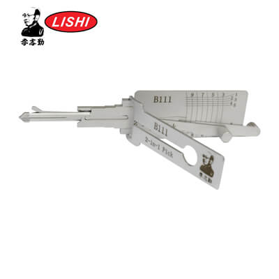 Отмычка и Декодер Lishi B111-AG Оригинальный 2 в 1 для GM Инструмент Lishi Антибликовый