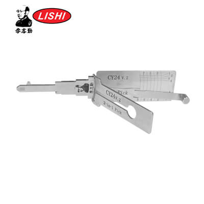 Lishi Original CY24 8Cut 2-en-1 Apertura y Decodificador para Herramienta Lishi Chrysler