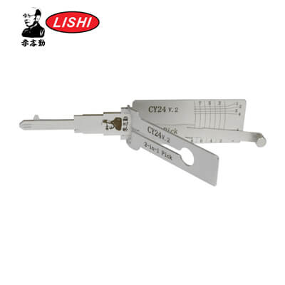 Original Lishi CY24-AG 8Cut 2-in-1 Pick & Decoder for Chrysler Lishi Tool Anti Glare - ABK-1494