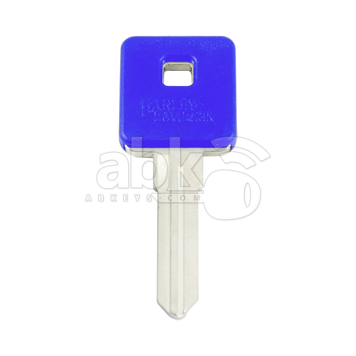 Harley Davidson Motorcycle Chip Less Key HYD16 Blue   ABK 149   ABKEYS