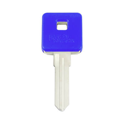 Chave Sem Chip Para Motocicleta Harley Davidson, HYD16 Azul