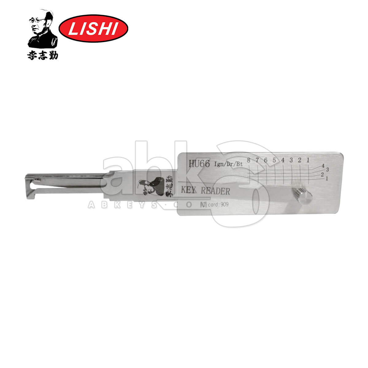 Original Lishi HU66 Decoder & Reader for VW Tool   ABK 1502 ABKEYS