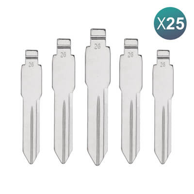 KeyDiy Xhorse Remote Key Blade For Chevrolet GM40 25Pcs Bundle - ABK-1512-OFF25 - ABKEYS.COM