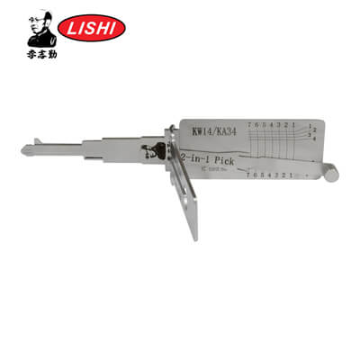 Original Lishi KW14 / KA34 2-in-1 Pick & Decoder for Kawasaki Lishi Tool Anti Glare