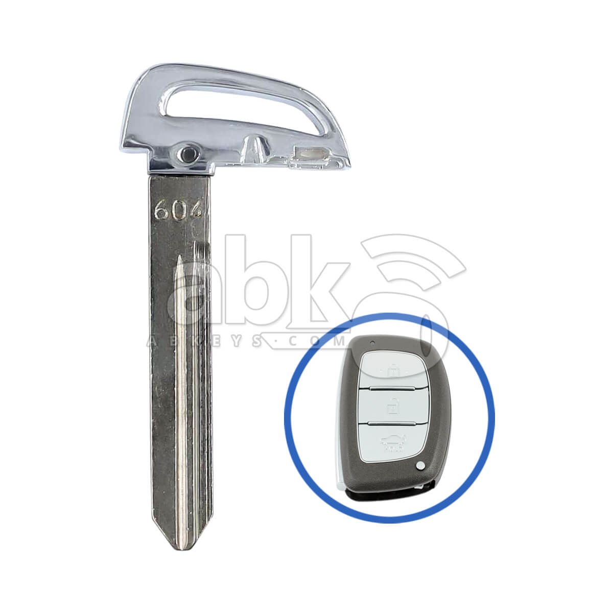 Genuine Hyundai Creta 2021+ Smart Key Blade 81996-BV030 - ABK-1585 - ABKEYS.COM