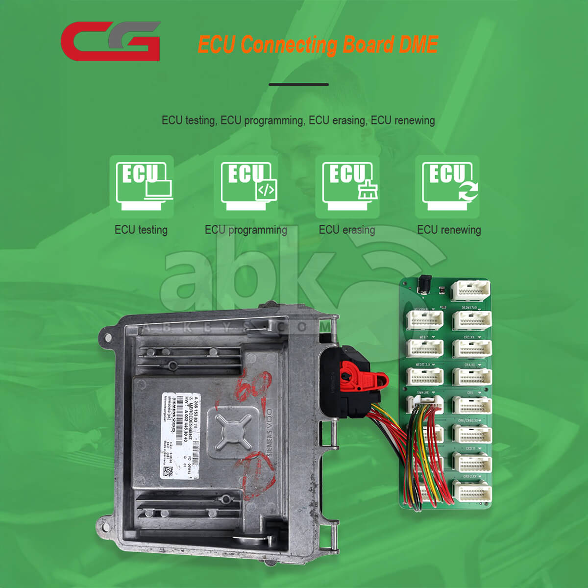 CGDI ECU Connecting Board DME Cable for ECU data reading and clear DME DDE Models   ABK 1596