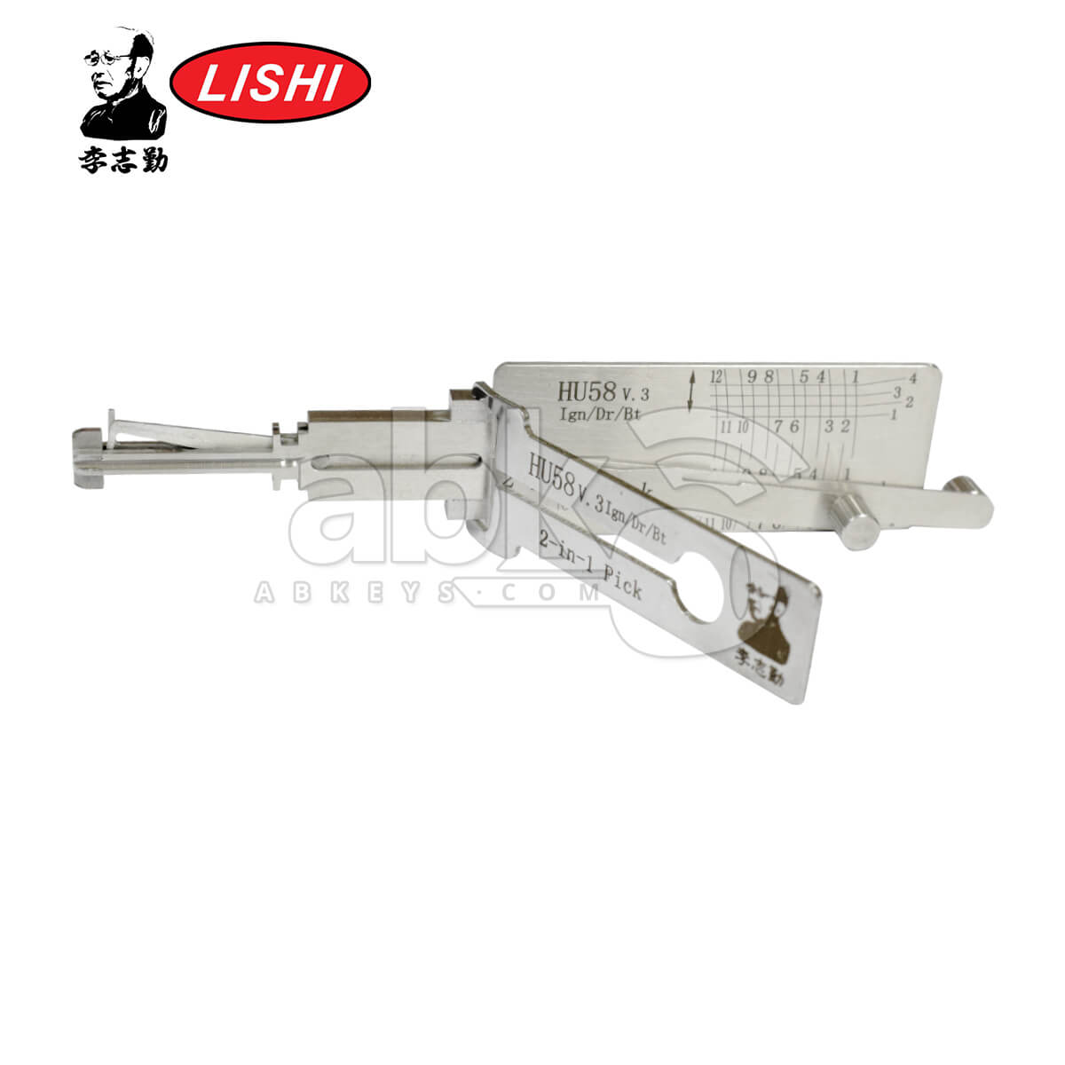 Original Lishi HU58 3 in 1 Pick & Decoder for Bmw Lishi Tool   ABK 1612   ABKEYS
